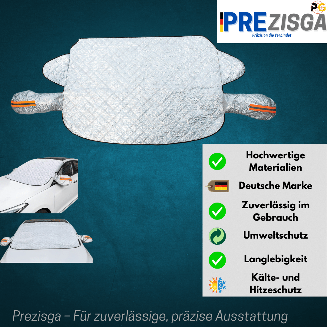 Scheibenabdeckung Winter, Frontscheibenabeckung mit Spiegelschutz - Prezisga Zubehör