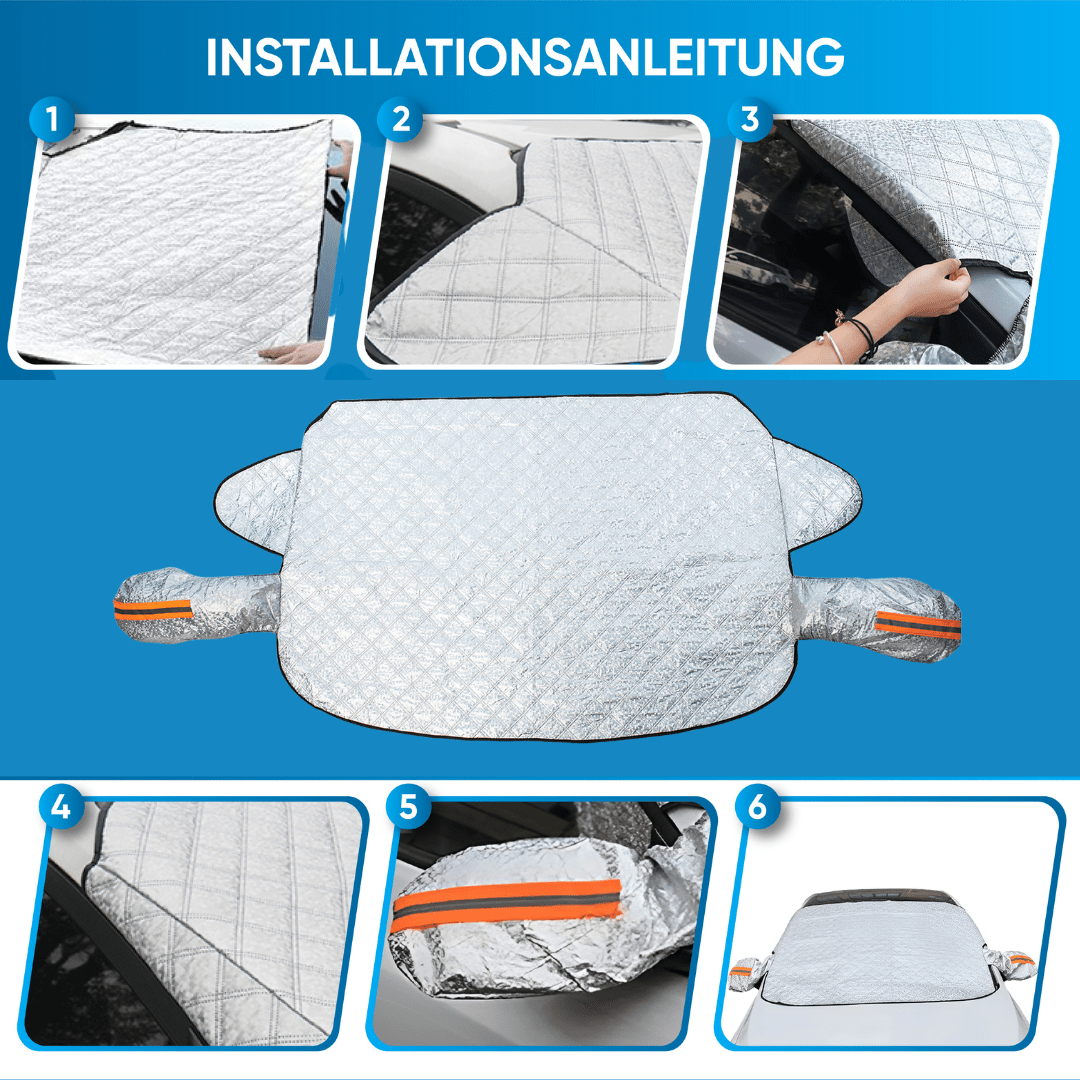 Scheibenabdeckung Winter, Frontscheibenabeckung mit Spiegelschutz - Prezisga Zubehör